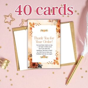 Custom Thank You Cards for Postmark Orders – 2x3" Matte Finish